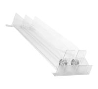 DECORNIJIA Empujador de Reposición para Estantería, 1 Juego de Plástico PS, Superficie Lisa y Productos al Frente, Adecuado para Bebidas y Aperitivos