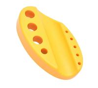 DECORNIJIA Soporte para Pigmentos de Ovalado Amarillo, Estante Portátil para Tazas de Tinta y Accesorios de Maquillaje, Organizador Resistente para Máquina y Suministros y Labios