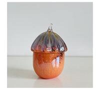 DECRZPB Figurita de Avellana de Bellota de Vidrio Hecha a Mano pisapapeles de Vidrio soplado de Colores Regalo de cumpleaños Adornos de Mesa decoración del hogar