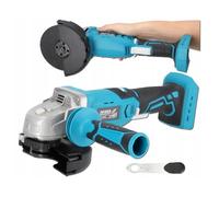 DEDRA - Amoladora angular inalámbrica (18 V, control de velocidad, disco de lijado de 125 mm, con llave de lijadora para lijar, sin batería, 4000-8500 RPM/1 min, peso 1,75 kg, rosca M14)