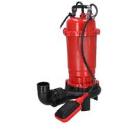 DEDRA Bomba de aguas residuales con molino, bomba de agua cargada GARDEN resistente 900 W, filtro de algodón + bolsa, turbina de 16 pulgadas para un caudal de 2000 l/min, peso 19 kg