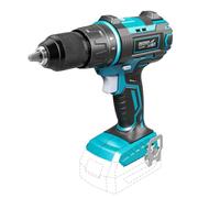 DEDRA SAS+ALL DED7040 - Taladro atornillador inalámbrico (18 V, 35 Nm, 10 mm, 2 velocidades), incluye caja sin batería ni cargador, peso ligero ergonómico 1,4 kg, luz LED