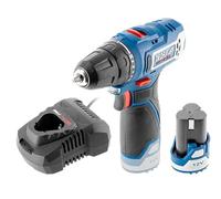 DEDRA MAUS DED7310T03-32 Nm - Batería Li-Ion 2 Ah y cargador rápido (60 min) - 2 velocidades, portabrocas autoapretando 10 mm y LED, compacto para bricolaje y montaje