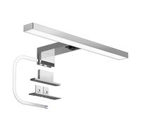 DEELUX Lámpara de Espejo Baño Con interruptor 5W 30cm 500LM,Blanco Neutro 4000K LED Armario Lámpara Luz de Pared IP44 230V Aplique de Baño Espejo,Abrazadera en el Espejo/Gabinete/Iluminación de Pared