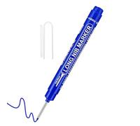 Deep Hole Carpenter Marker Pen - Long Nib 20 mm | Quick Drying Permanent Drill Marker for Construction Builders, ABS Durable Material, Water-Resistant Ink for Metal Wood Glass, Disponible en Black