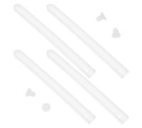 DEEPCRAFF 2 Juegos Guías Deslizantes para Cajones de Armario en Plástico Blanco con Estructura Pieza y Accesorios, sin Rebabas Ruido para Muebles y Gabinetes
