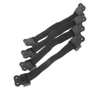 DEEPCRAFF 4 Piezas Correas Elásticas, Repuesto Negro de Poliéster | Kit de Reparación para Respaldo de Silla, 27x3,8x1,8cm, Uso Diario y Montaje DIY