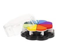 DEEPCRAFF Almohadilla de Tinta para Sellos de Silicona de 8 Colores, Herramienta Versátil de Plástico y Esponja para Manualidades y Trabajos Artísticos en Tela y Madera