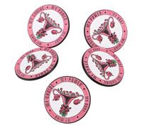 DEEPCRAFF Broche para Mujer de Aleación Rosa Portátil y Elegante para Hospitales y Eventos Casuales, Accesorio para Promover la Conciencia Protección del Útero