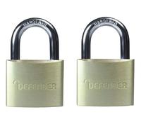 DEFENDER Candado de Aluminio Pack Doble 40mm (Misma Llave)
