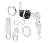 Defender Security U 11088 - Cerradura para cajones y gabinetes - Asegura archivos y cajones importantes, 1-1/8 pulgadas, carcasa fundida a presión con acabado de bronce clásico, se adapta a un grosor