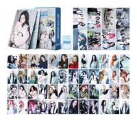 DEFGNOP Tarjetas coleccionables ILLIT, 55 unidades Lomo Tarjetas, tarjetas coleccionables Kpop (A)