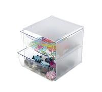 Deflecto DE350101 - Cubo organizador Deflecto, con 2 cajones.