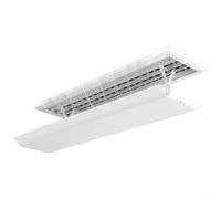 Deflector de aire acondicionado ajustable, deflector de viento retráctil de CA para unidades montadas en la pared, escudo antisoplado directo, redirector de aire frío, protector de plástico PP