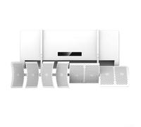 Deflector de aire acondicionado con control de 8 direcciones, montaje en pared para parabrisas para evitar corrientes de aire frío, 20 x 90 cm (básico sin filtro)