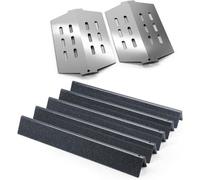 Deflector de calor para barbacoa de gas con mandos frontales, compatible con Weber Genesis E/S-310 320 330. Piezas de repuesto: 7621, 7620, 7622. Proteja su barbacoa con estos accesorios