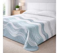 Degrees Home Paraiso - Colcha Boutí Fina para Todas Las Estaciones - Cubre Cama Multiusos Diseño Estampado Suave, Lavable y Ligero 100% Microfibra (230x260) - Ideal para Camas 90/105/135/150/180