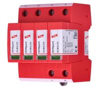 Dehn + Söhne Descargador de sobretensiones CA DEHNguard M TNS 275 4P Tipo II Rojo