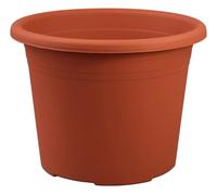 Dehner Maceta Cylindro Resistente a Las heladas/Resistente a los Rayos UV/Resistente a la Intemperie, Maceta reciclada, diámetro Aprox. 50 cm, Altura 36 cm, plástico, Terracota