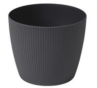 Dehner Maceta Magnolia, macetero Interior, Maceta reciclada, diámetro Aprox. 30,5 cm, Altura 24,6 cm, plástico, Antracita