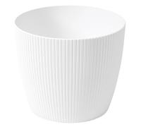 Dehner Maceta Magnolia, macetero Interior, Maceta reciclada, diámetro Aprox. 30,5 cm, Altura 24,6 cm, plástico, Color Blanco