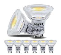 DEIFUA GU10 Bombilla LED Blanca Neutra 4000K 3.5W Equivalente 50W Halógena, Caja de 6 unidades, AC 230V 385 Lúmenes Sin Parpadeo Foco PAR16, Lámpara Reflectora Haz Ancho de 360°, No Regulable