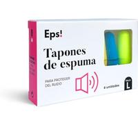 DEITERS - Eps! Tapones de Oídos Espuma Discret 6 Unidades, Talla L, Tapones Reutilizables y Moldeables, para Dormir Bien, Cancelación de Ruido, contra Ruidos Fuertes, Protección Auditiva