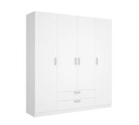 Kit Muebles Armario DEKIT Grupo Rimobel Maxi 4 puertas 2 cajones 215x200x52 cm Blanco