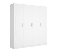 DEKIT Armario MAXI 4 puertas color Blanco 215x200x52 cm