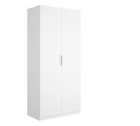 Armario emax 2 puertas batientes con barra blanco 203,5x91x51,4 cm