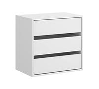 DEKIT GRUPO RIMOBEL Cajonera para Interior de Armario, Melamina, Blanco, 60x60x40 cm