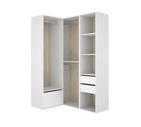 DEKIT Grupo RIMOBEL-Conjunto Armario-VESTIDOR Rincon con Trasera Reversible