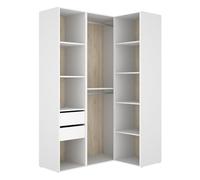 DEKIT Grupo RIMOBEL-Conjunto Armario-VESTIDOR Rincon con Trasera Reversible