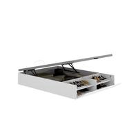 DEKIT Grupo RIMOBEL - LAN CANAPE Recto con Zapatero Cama 150x200 cm - Blanco