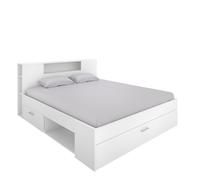 DEKIT GRUPO RIMOBEL LANKA - CAMA COMPACTA PARA DORMITORIO - BLANCO - 95 x 159,6 x 218,5 cm White
