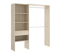 Kit Vestidor Adaptable Dekit con Cajón y Estantes - Natural