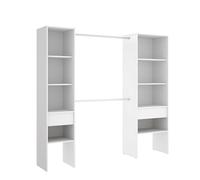Kit Muebles Vestidor SUIT (DEKIT GRUPO RIMOBEL) 2 columnas y 2 cajones Blanco 185x160x50 cm
