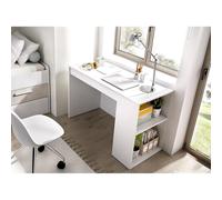 DEKIT GRUPO RIMOBEL TEO - MESA ESCRITORIO TEO CON CAJON Y ESTANTERIA - 115 X 74 X 50 CM - BLANCO