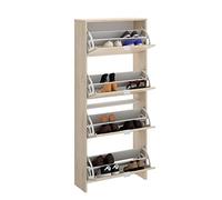 Zapatero con 4 puertas jazz natural 149x60,9x25,2 cm