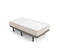 DEKIT - Pack Ahorro Base tapizada Dollie con colchón viscoelástico Nova Plus 20 cm Altura 90x190 cm