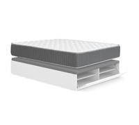 DEKIT - Pack Ahorro Dormitorio Canapé LAN con 1 Colchón viscoelástico con muelles ensacados Aurea 135 x 190cm