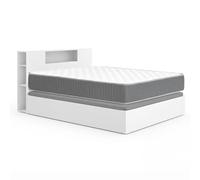 DEKIT - Pack Ahorro Dormitorio Canapé Nest con Cabezal Ten con 1 Colchón viscoelástico con muelles ensacados Aurea 150 x 190cm