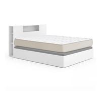 DEKIT - Pack Ahorro Dormitorio Canapé Nest con Cabezal Ten con 1 Colchón viscoelástico Nova 150 x 190 cm, Altura 20 cm