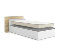 DEKIT - Pack Ahorro Juvenil Cama Tori con cabecero y colchón viscoelástico Nova 90 x 190 cm