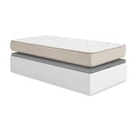 DEKIT - Pack Ahorro Juvenil Canapé abatible Nest con Colchón viscoelástico Nova 90 x 190 cm, Altura 20 cm
