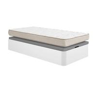 DEKIT - Pack Ahorro Juvenil Canapé abatible Round con Colchón viscoelástico Nova de 15cm de grososr - 90 x 190 cm