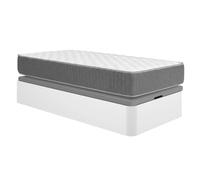 DEKIT - Pack Ahorro Juvenil Canapé Round con 1 Colchón viscoelástico con muelles ensacados Aurea 90 x 190cm