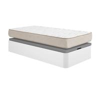 DEKIT - Pack Ahorro Juvenil Canapé Round con 1 Colchón viscoelástico Nova 90x190cm, Altura 20cm