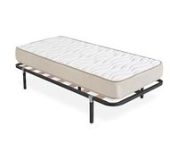 DEKIT - Pack Ahorro somier Lama Ancha Kerry con Colchón viscoelástico Nova Plus 105 x 190 cm