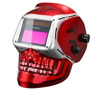 DEKO Careta Soldar de Color Verdadero, Grande Pantalla Grande Casco de Soldador Oscurecimiento Automático Energía Solar, Trabajar Largas Horas, Batería Intercambiable